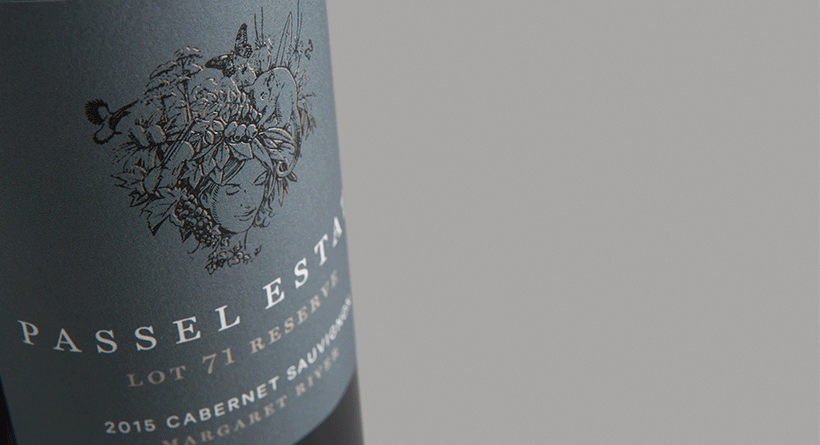 2015 Passel Estate Lot 71 Cab Sav close up